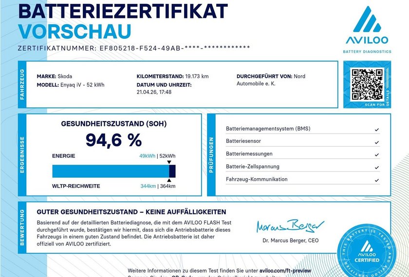 Skoda Enyaq Enyaq 50 Loft Teilleder/Navi/LED/PDC