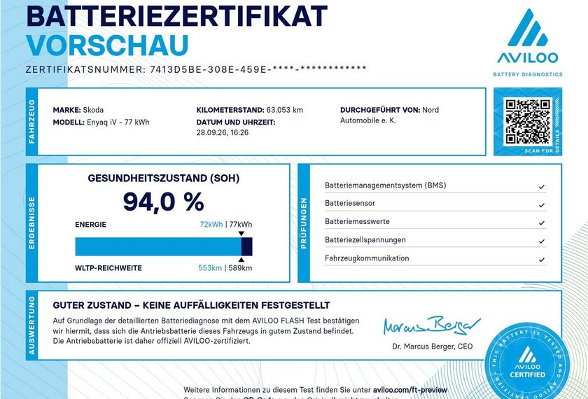 Skoda Enyaq Enyaq iV 80 Sportline Wärmepumpe/AHK/Pano/20
